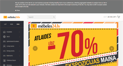 Desktop Screenshot of mebeles24.lv